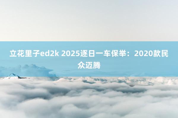 立花里子ed2k 2025逐日一车保举：2020款民众迈腾