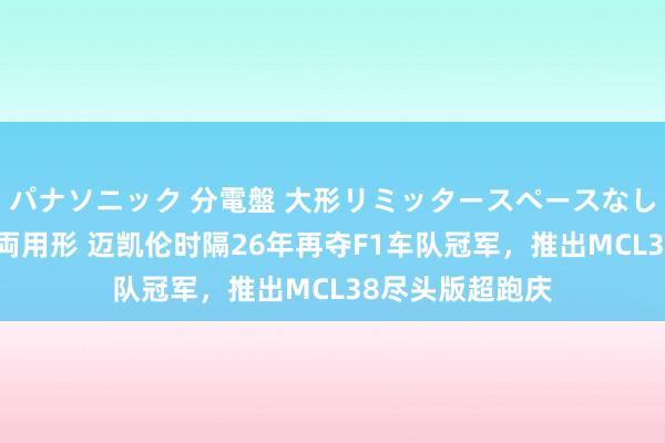 パナソニック 分電盤 大形リミッタースペースなし 露出・半埋込両用形 迈凯伦时隔26年再夺F1车队冠军，推出MCL38尽头版超跑庆