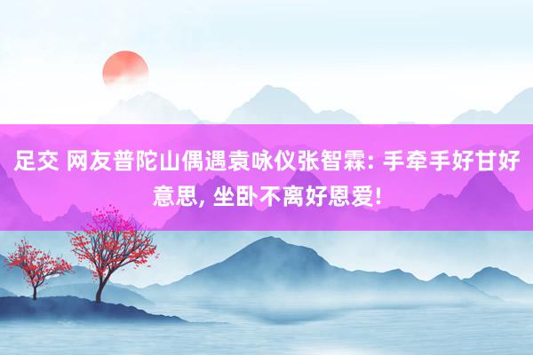 足交 网友普陀山偶遇袁咏仪张智霖: 手牵手好甘好意思, 坐卧不离好恩爱!